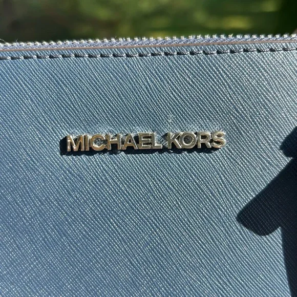Michael Kors Dark Blue Tote Bag - Picture 3 of 13